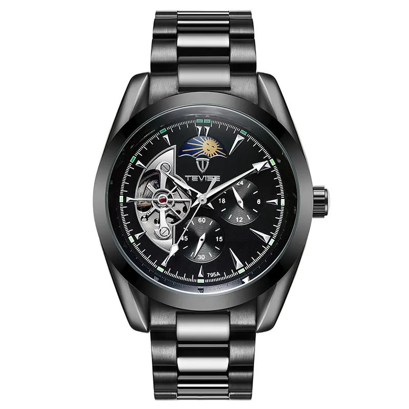 Men's Automatic Mechanical Watch with Stainless Steel Strap, Skeleton Dial, Moon Phase Display, Waterproof, Self-Winding: Luxury Business Male Wristwatch - Ideal Gift for Men
Men's Automatic Mechanical Watch with Stainless Steel Strap, Skeleton Dial, Moon Phase Display, Waterproof, Self-Winding: Luxury Business Male Wristwatch - Ideal Gift for Men