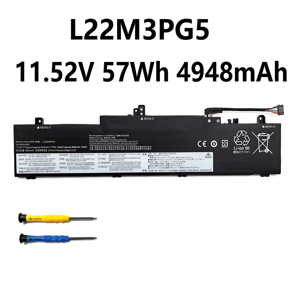 L22M3PG5 11,52 В 57 Втч 4948 мАч Аккумулятор для Lenovo ThinkPad E14 Gen 5 Gen 1 2023 Gen 6 Gen 2 2024 Series L22L3PG5 бесплатный инструмент
L22M3PG5 11,52 В 57 Втч 4948 мАч Аккумулятор для Lenovo ThinkPad E14 Gen 5 Gen 1 2023 Gen 6 Gen 2 2024 Series L22L3PG5 бесплатный инструмент