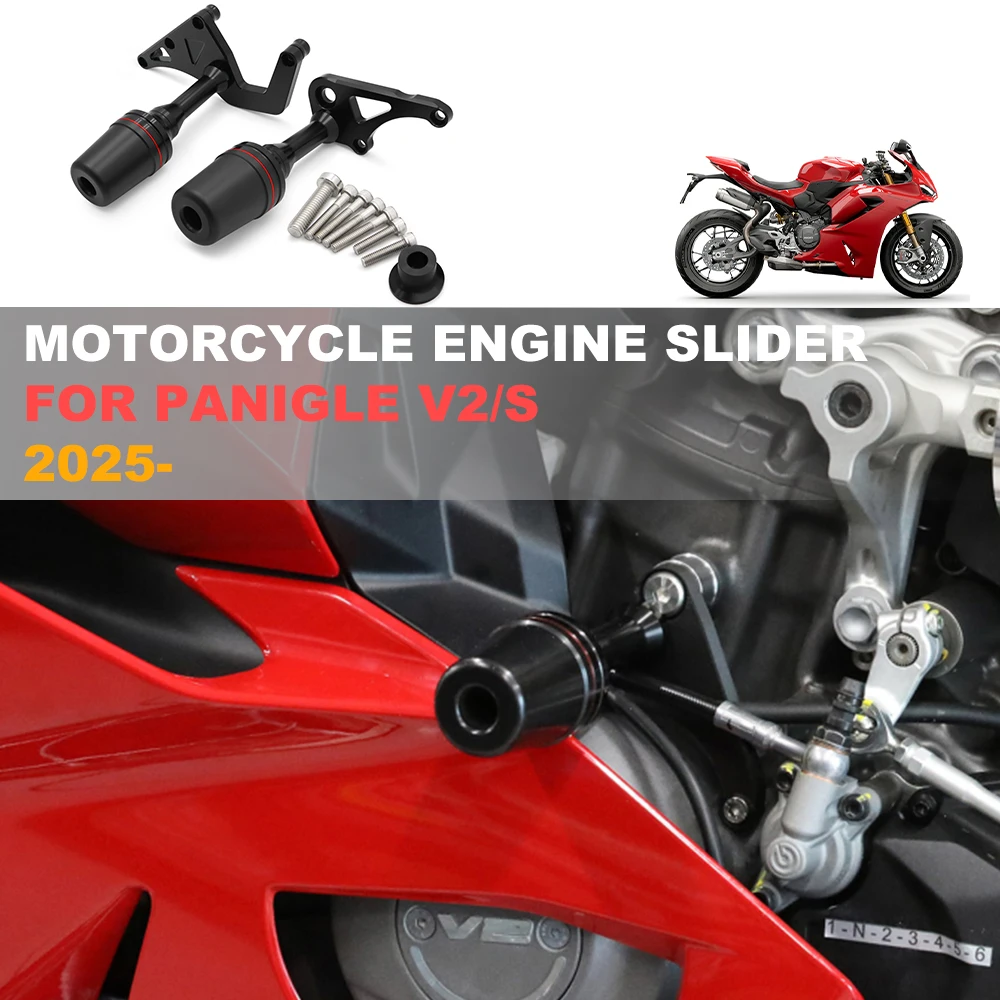 Motorcycles Anti Crash Pad Engine Slider Frame Protector Falling Protection Guard For Ducati PANIGALE V2 S v2s 2025 2026
Motorcycles Anti Crash Pad Engine Slider Frame Protector Falling Protection Guard For Ducati PANIGALE V2 S v2s 2025 2026