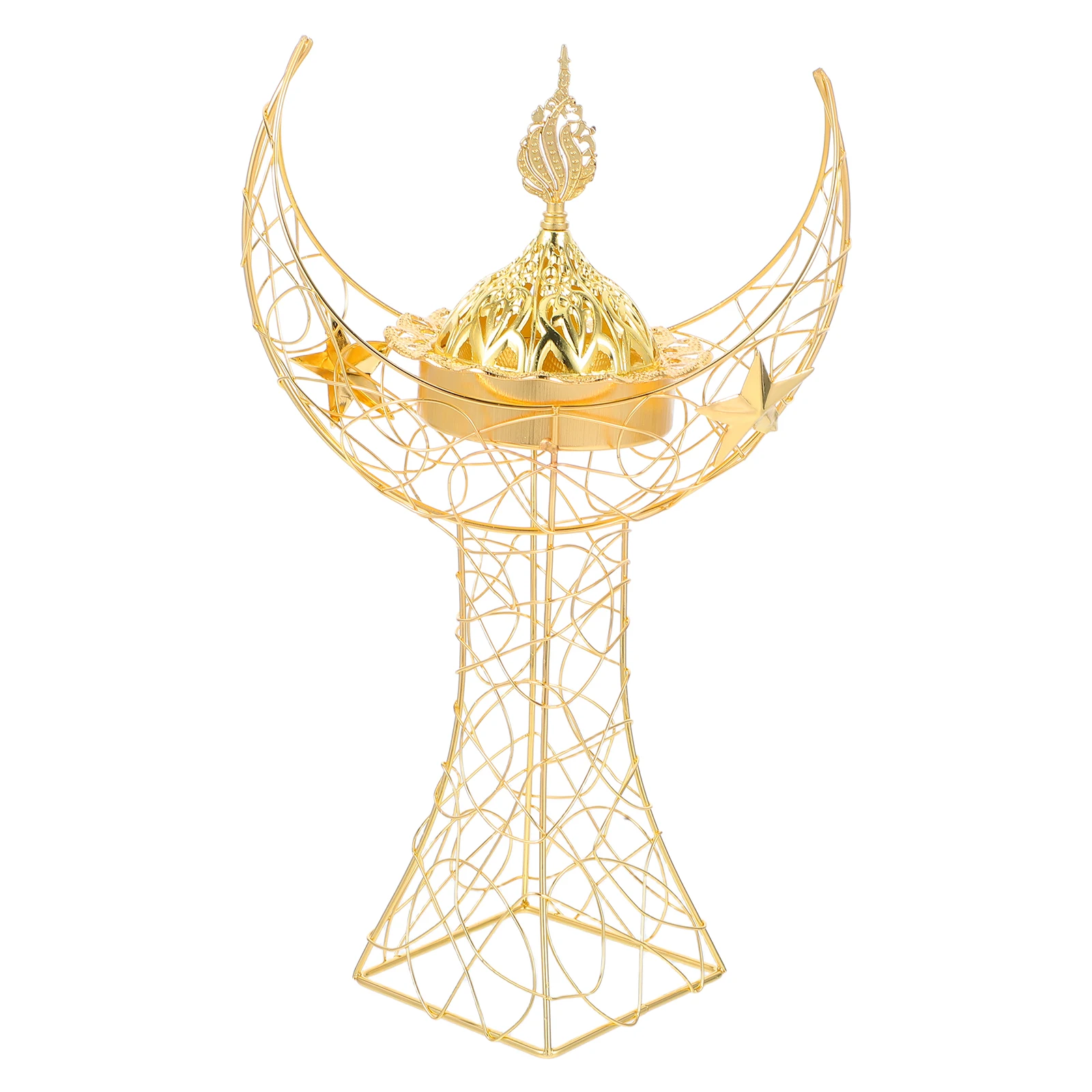 Crescent Tower Incense Burner Golden Metal Aromatherapy Furnace Handheld Middle Eastern Decor Oil Burner Scented
Crescent Tower Incense Burner Golden Metal Aromatherapy Furnace Handheld Middle Eastern Decor Oil Burner Scented