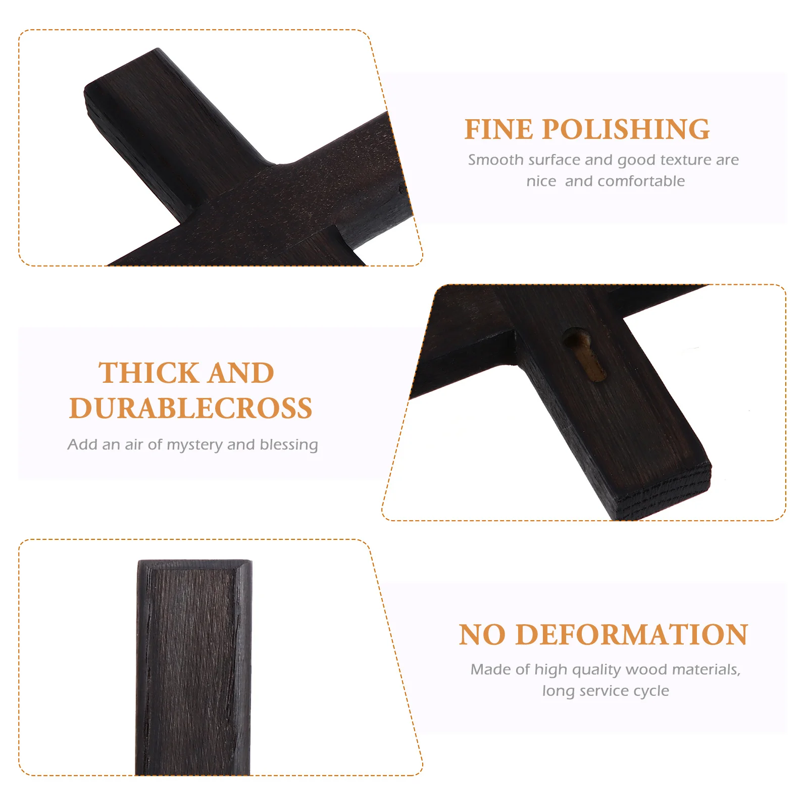 1Pcs Black Wooden Cross Hanging Ornament Solid Wood Wall Decor for Living Room Bedroom Church Religious Gift Premium Craft
1Pcs Black Wooden Cross Hanging Ornament Solid Wood Wall Decor for Living Room Bedroom Church Religious Gift Premium Craft