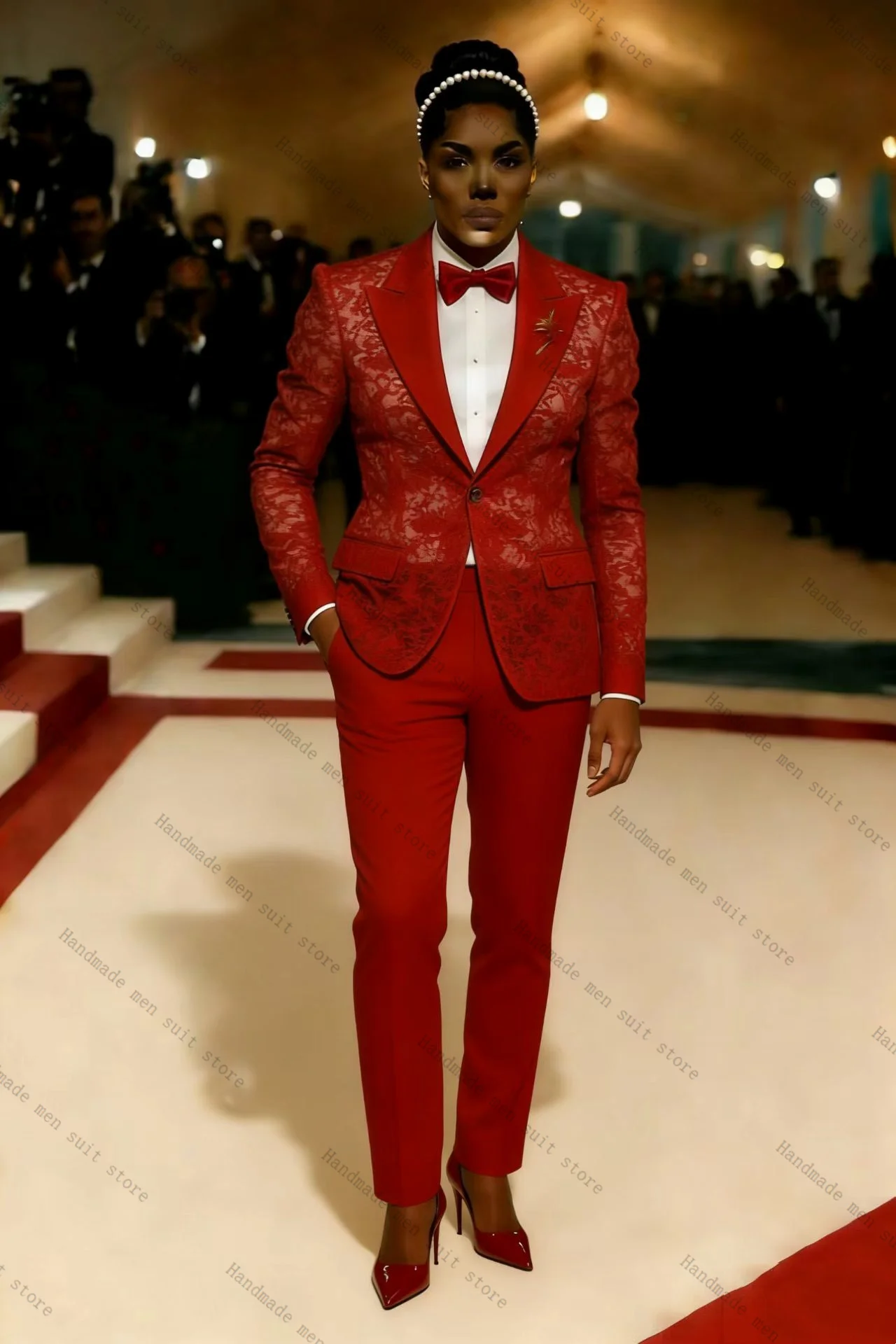 Luxury Red Men Suit Set 2 Piece Blazer+Cotton Pants Prom Wedding Tuxedos Coat Customized Formal Office Fashion Jacket
Luxury Red Men Suit Set 2 Piece Blazer+Cotton Pants Prom Wedding Tuxedos Coat Customized Formal Office Fashion Jacket