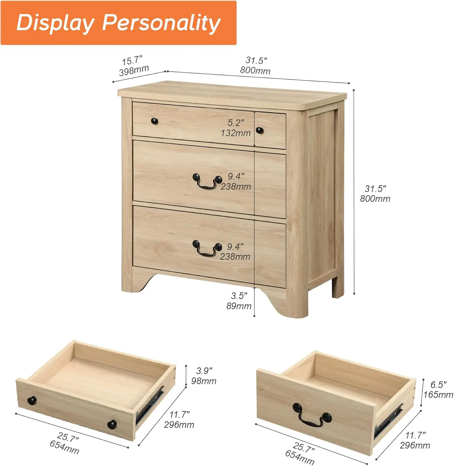 3-Drawer Dresser for Kids Bedroom - Baby Dresser for Nursery, Wood 3 Drawer Nightstand Cabinet with Wide Chest of Drawers for
3-Drawer Dresser for Kids Bedroom - Baby Dresser for Nursery, Wood 3 Drawer Nightstand Cabinet with Wide Chest of Drawers for