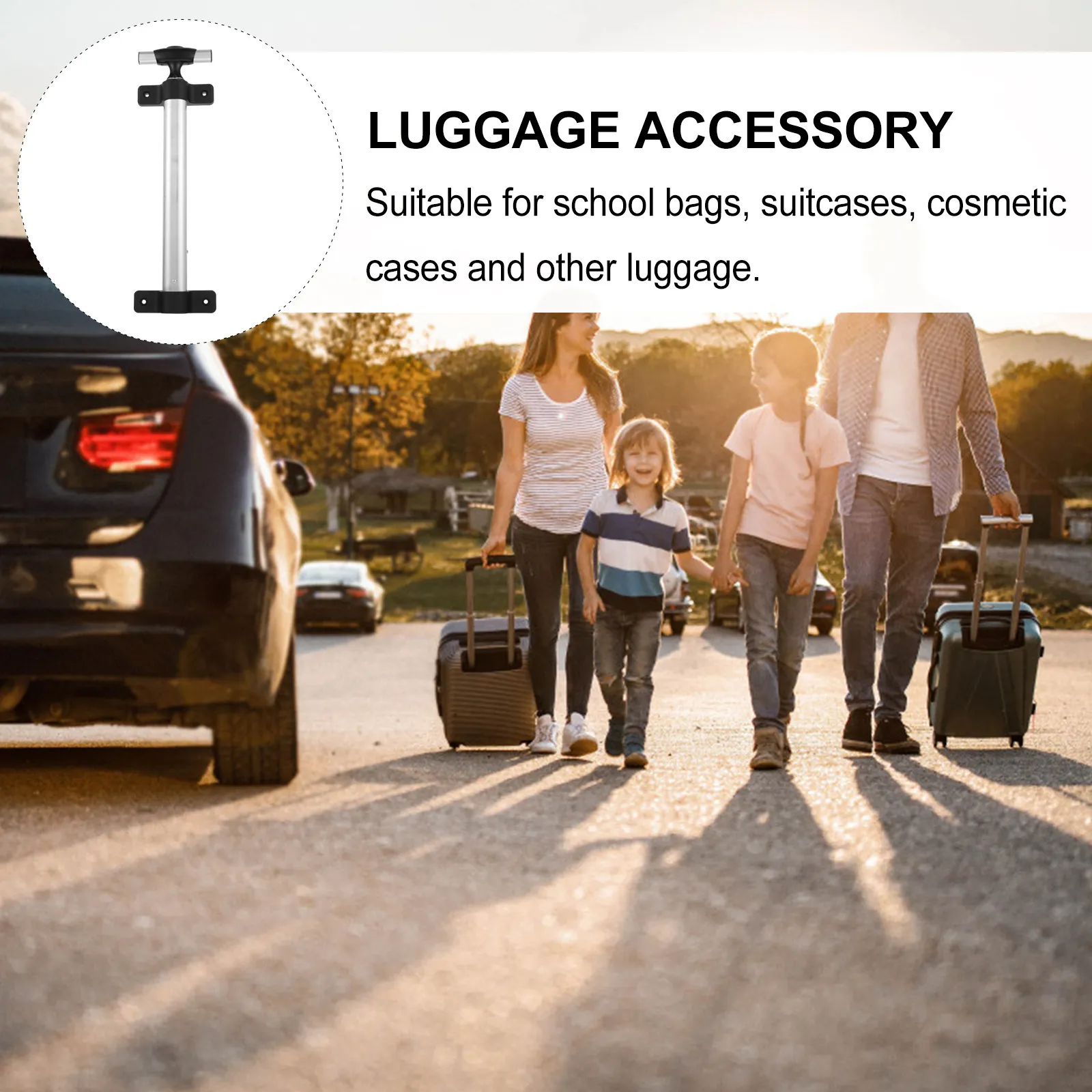 1Pcs Heavy Duty Telescopic Suitcase Handle Aluminum Alloy Adjustable Pull Rod for Luggage Trolley Case School Bag Replacement
1Pcs Heavy Duty Telescopic Suitcase Handle Aluminum Alloy Adjustable Pull Rod for Luggage Trolley Case School Bag Replacement