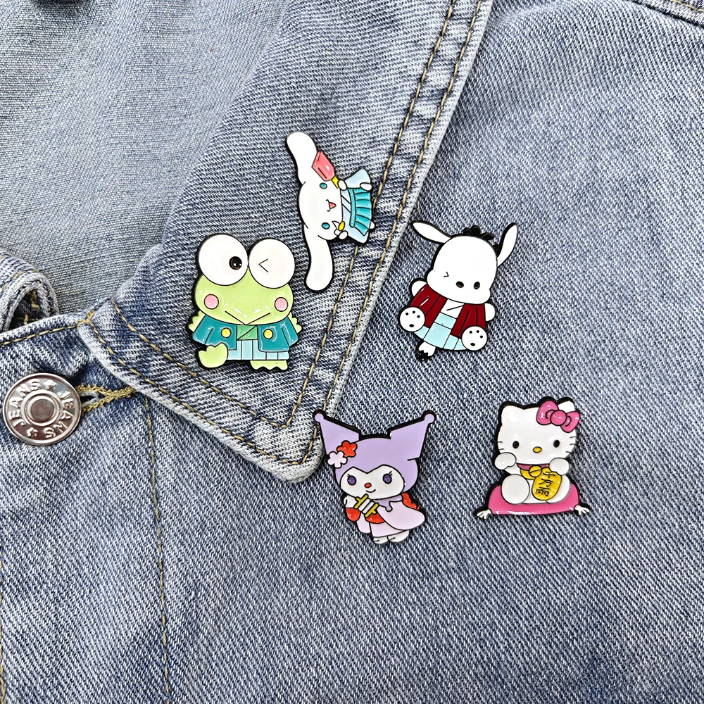 Anime Sanrio Hello Kitty Kuromi Enamel Metal Badge Brooch Pin Cute Cinnamoroll Pochacco Kitty Cat Brooch Kawaii Jewelry Gifts
Anime Sanrio Hello Kitty Kuromi Enamel Metal Badge Brooch Pin Cute Cinnamoroll Pochacco Kitty Cat Brooch Kawaii Jewelry Gifts