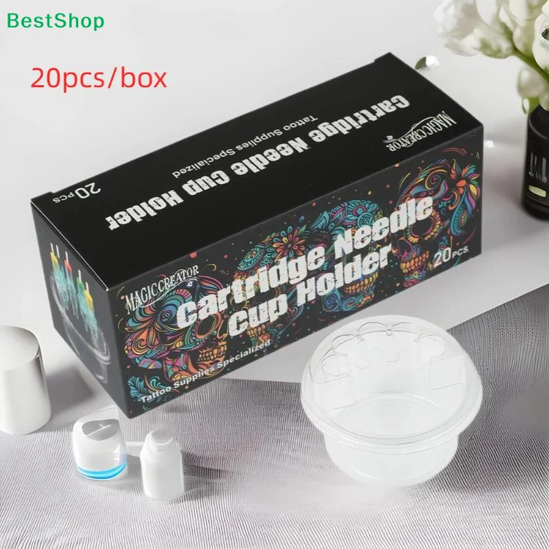 ☽20PCS Disposable Tattoo Cup Holder Transparent Plastic Tattoo Needle Holder Rinsing Diluting Drying Ink Cup
☽20PCS Disposable Tattoo Cup Holder Transparent Plastic Tattoo Needle Holder Rinsing Diluting Drying Ink Cup