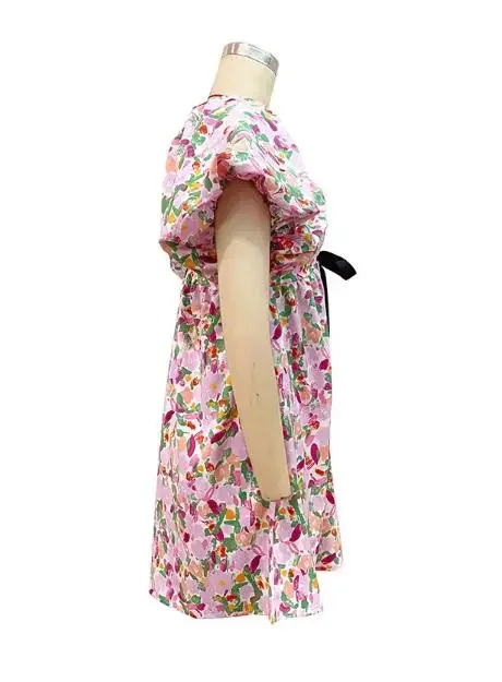 New Sexy and Sweet Vacation Style Mini Dresses with Bubble Sleeve Bow Print Dress Summer Fashion Girl Deep V-Neck A Line Dresses
New Sexy and Sweet Vacation Style Mini Dresses with Bubble Sleeve Bow Print Dress Summer Fashion Girl Deep V-Neck A Line Dresses