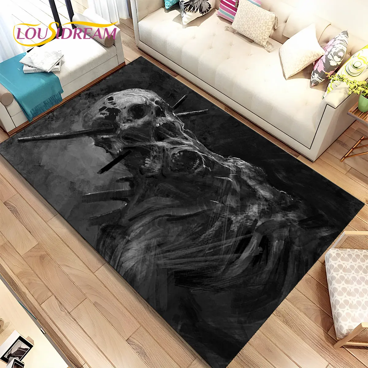3D Gothic Horror Ghost Skull Area Rug,Carpet for Home Living Room Bedroom Sofa Doormat Kitchen Decor,kid play Non-slip Floor Mat
3D Gothic Horror Ghost Skull Area Rug,Carpet for Home Living Room Bedroom Sofa Doormat Kitchen Decor,kid play Non-slip Floor Mat