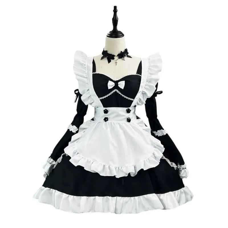 New Cute Sexy Maid Lolita Ruffle Dress Anime Cosplay Costume Halloween Theme Party Role Playing Outfits for Adult Women Girls
New Cute Sexy Maid Lolita Ruffle Dress Anime Cosplay Costume Halloween Theme Party Role Playing Outfits for Adult Women Girls