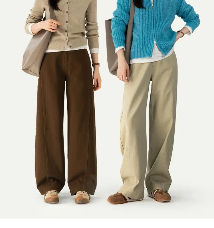 Coffee-colored wide-leg jeans for women, 2025 new spring and summer, pear-shaped figure pants, loose banana pants, -point saber
Coffee-colored wide-leg jeans for women, 2025 new spring and summer, pear-shaped figure pants, loose banana pants, -point saber