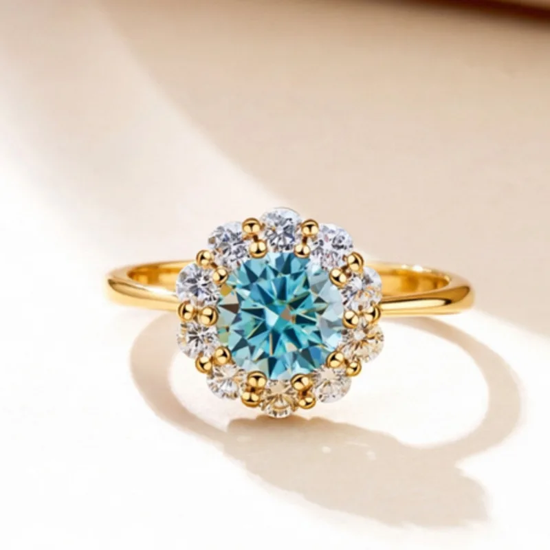 Jellystory 1CT Moissanite Halo Ring S925 Sterling Silver Flower Surrounded Engagement Wedding Ring Fine Jewelry Gift For Women
Jellystory 1CT Moissanite Halo Ring S925 Sterling Silver Flower Surrounded Engagement Wedding Ring Fine Jewelry Gift For Women