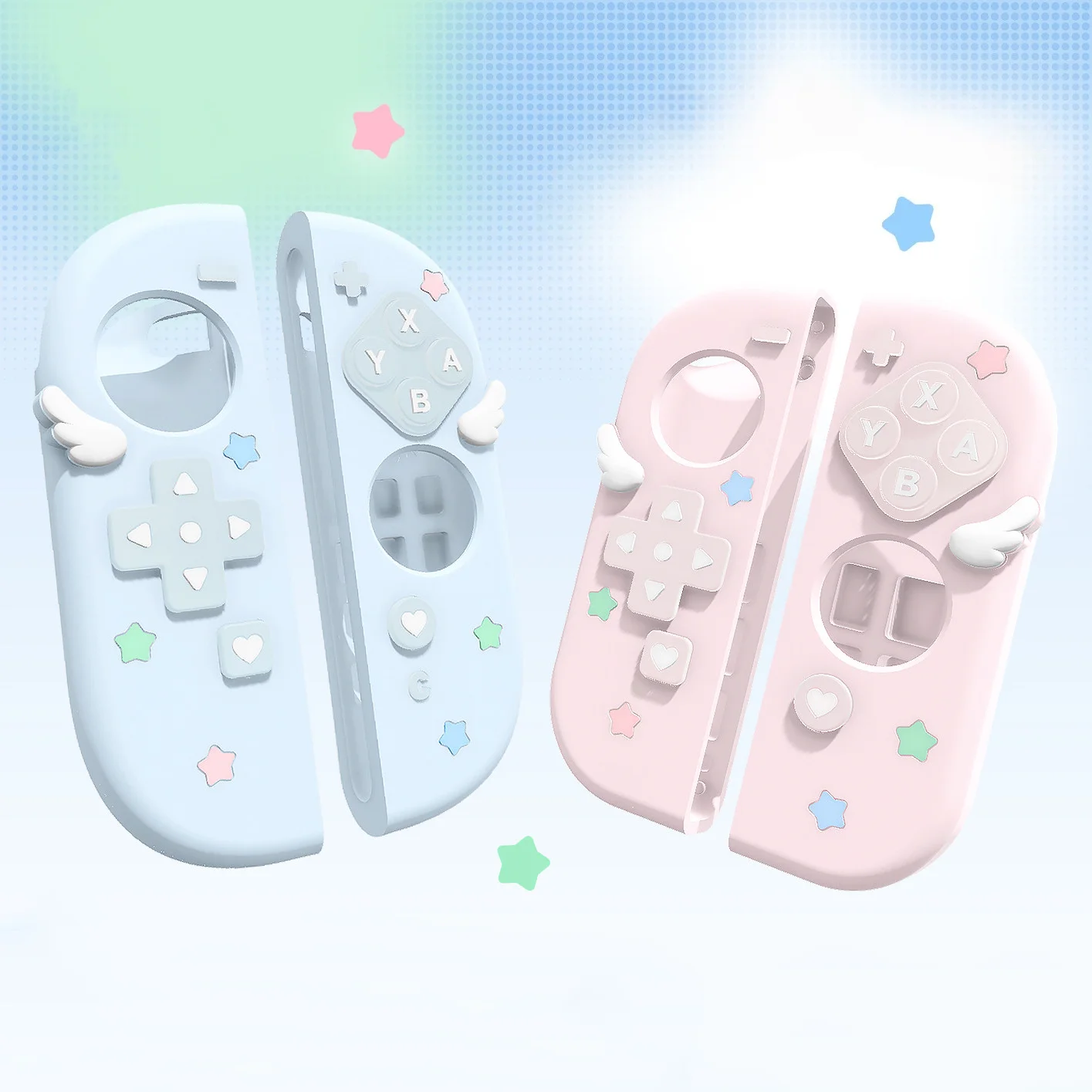 Cartoon Star Wing Anti Slip Separated Silicone Joy Con Protective Cover For Switch 2 Oled Ns2 Soft Grip Case
Cartoon Star Wing Anti Slip Separated Silicone Joy Con Protective Cover For Switch 2 Oled Ns2 Soft Grip Case