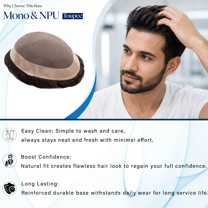 8*11 Upgrade Toupee for Men Durable Male Hair Prosthesis Ultra Delicate Men's Wig Soft Remy Hair System Wig Men
8*11 Upgrade Toupee for Men Durable Male Hair Prosthesis Ultra Delicate Men's Wig Soft Remy Hair System Wig Men