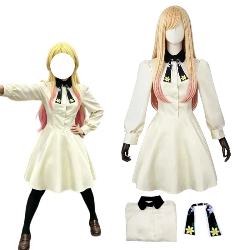 Anime Kinosaki Mei Cosplay Costume Elegant White Dress Bow Ti Wig Suit for Halloween Party Carnival Roleplay Outfits Women
Anime Kinosaki Mei Cosplay Costume Elegant White Dress Bow Ti Wig Suit for Halloween Party Carnival Roleplay Outfits Women