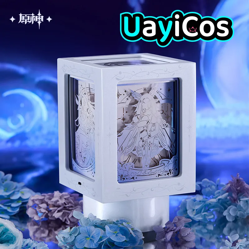 Original Genshin Impact Columbina Rotating Paper Carved Night Light Music Box Ornament Gift Box Collection Card Anime Game Toy
Original Genshin Impact Columbina Rotating Paper Carved Night Light Music Box Ornament Gift Box Collection Card Anime Game Toy