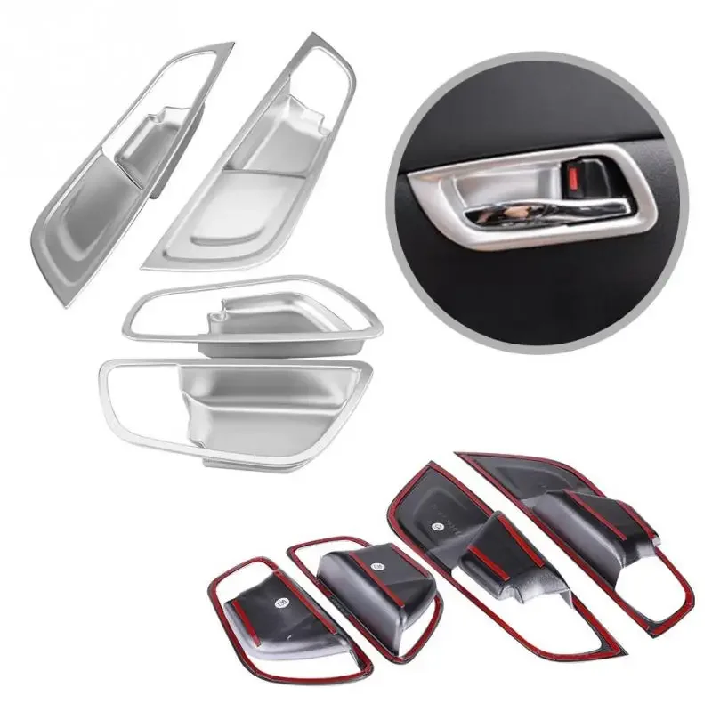 Комплект из 4 накладок на внутренние дверные ручки для Hyundai Encino Kauai Kona 2017-2020 SUV, серебристый хром/карбон, новые
Комплект из 4 накладок на внутренние дверные ручки для Hyundai Encino Kauai Kona 2017-2020 SUV, серебристый хром/карбон, новые