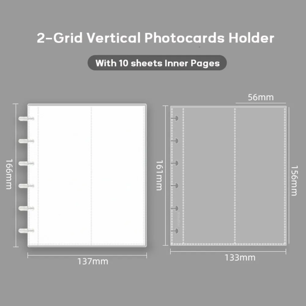 Высококачественный держатель для фотокарточек в виде грибка, вертикальный, на кольцах, для коллекции карточек айдолов, прозрачный фотоальбом
Высококачественный держатель для фотокарточек в виде грибка, вертикальный, на кольцах, для коллекции карточек айдолов, прозрачный фотоальбом