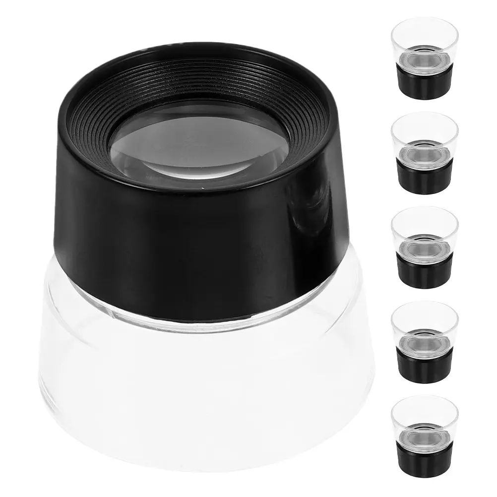 6Pcs Jewelry Loupe 10X Magnifier Cylindrical Design Anti-Fatigue Stable Stand Loupe for Watch Repair Gemstone Testing Cellphone
6Pcs Jewelry Loupe 10X Magnifier Cylindrical Design Anti-Fatigue Stable Stand Loupe for Watch Repair Gemstone Testing Cellphone