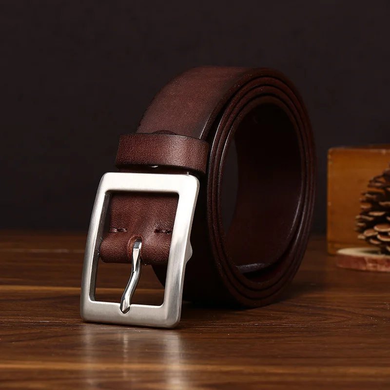 3.8cm Stainless Steel Buckle Leather Belt for Men Genuine Cowhide Casual Jeans Belt Luxury Designer Belt Cinturones Hombre
3.8cm Stainless Steel Buckle Leather Belt for Men Genuine Cowhide Casual Jeans Belt Luxury Designer Belt Cinturones Hombre