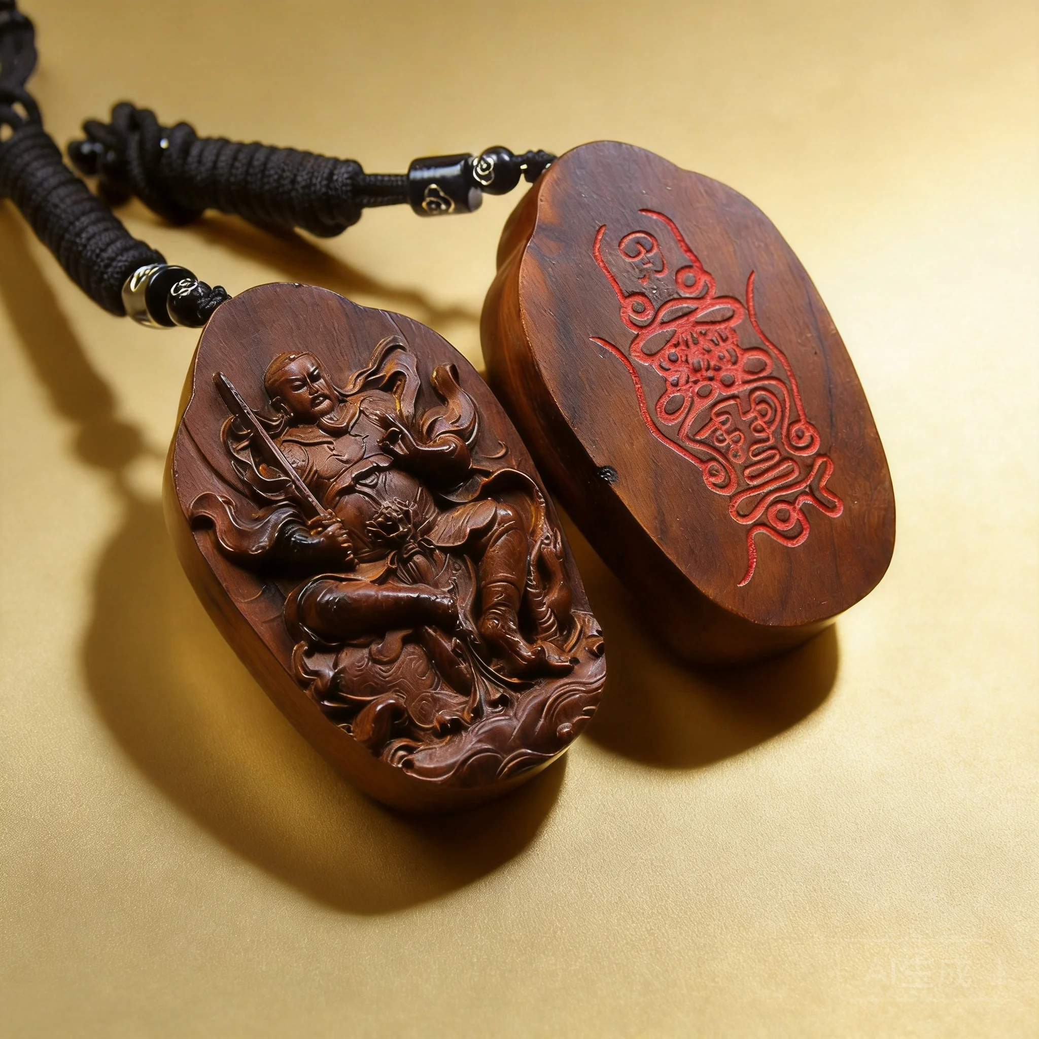 Traditional Chinese Thunder Struck Jujube Wood Hand Carved Zhenwu Emperor Pendant Cinnabar Lucky Blessing Protection Amulet Taoi
Traditional Chinese Thunder Struck Jujube Wood Hand Carved Zhenwu Emperor Pendant Cinnabar Lucky Blessing Protection Amulet Taoi