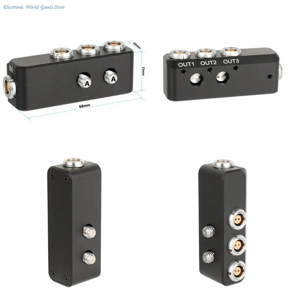 A3PD 2Pin Female to Tripled Output 2 Pin Power Cable Splitter for Camera Accessories
A3PD 2Pin Female to Tripled Output 2 Pin Power Cable Splitter for Camera Accessories