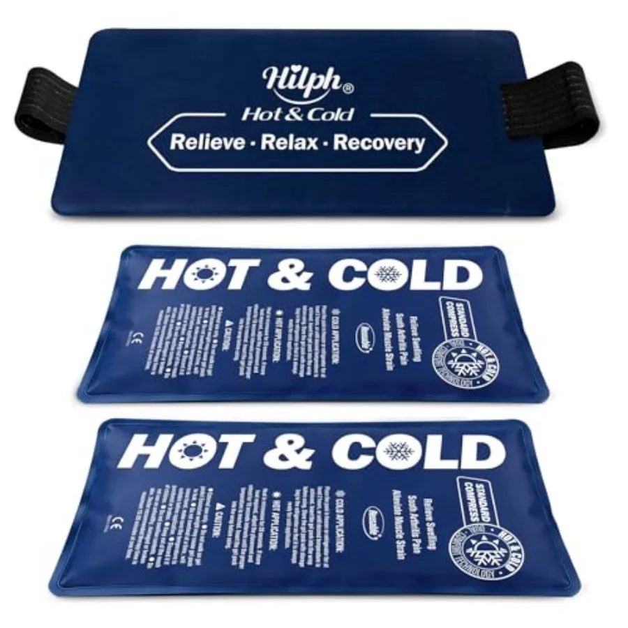 Ice Packs for Injuries Reusable with Wrap, 2 Gel Packs + Adjustable Compression Strap, Cold Therapy for Knee Shoulder Back Ankl
Ice Packs for Injuries Reusable with Wrap, 2 Gel Packs + Adjustable Compression Strap, Cold Therapy for Knee Shoulder Back Ankl