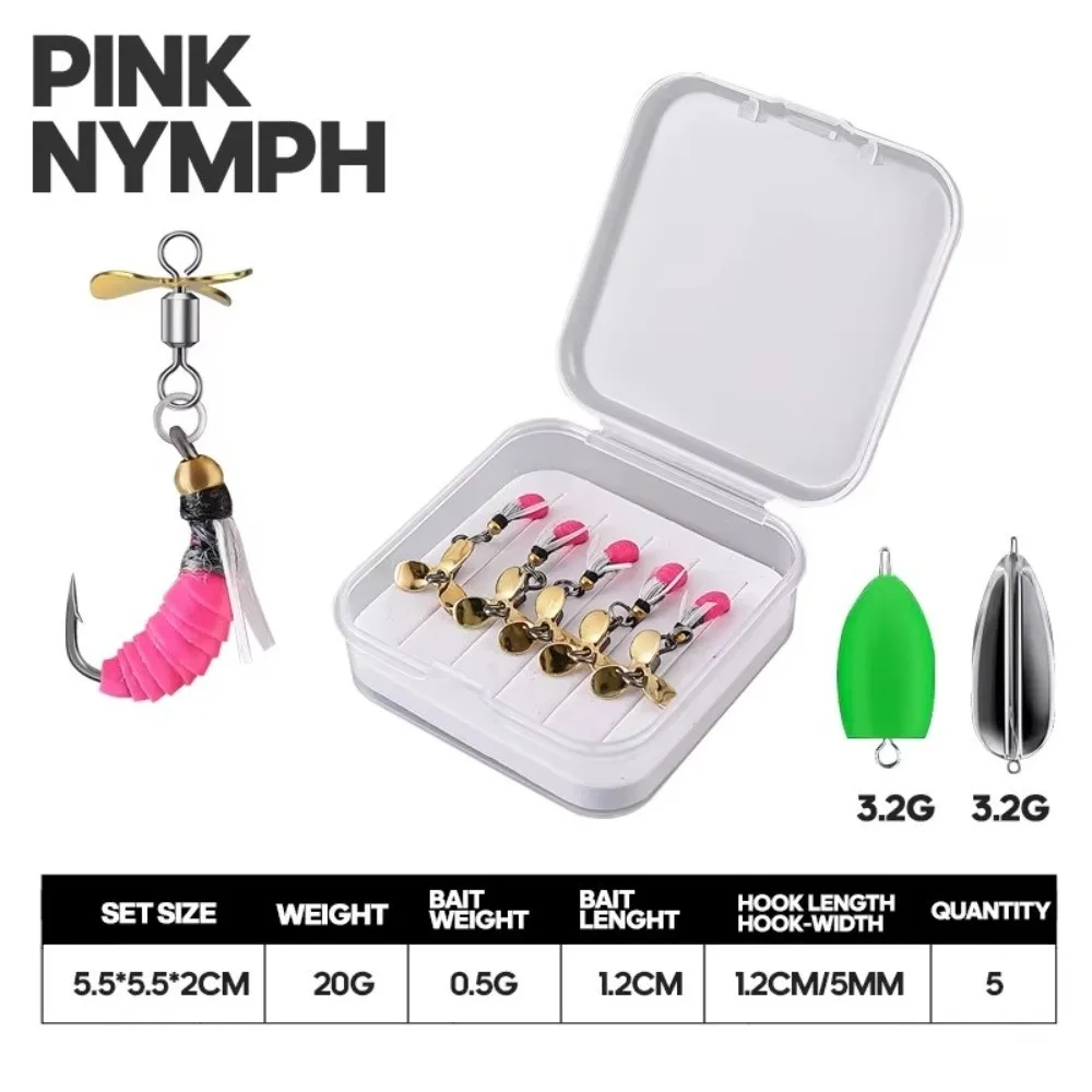 5pcs/Set Bionics Lure Artificial Insect Fishing Bait Spinner Blades Sharp Hook Fishing Lure High Speed Horizontal
5pcs/Set Bionics Lure Artificial Insect Fishing Bait Spinner Blades Sharp Hook Fishing Lure High Speed Horizontal