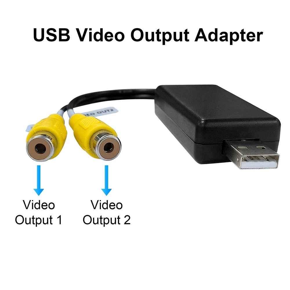 USB to CVBS RCA Video Output Adapter Box Interface Connect to Monitor Display Device for Android Radio Multimedia(A)
USB to CVBS RCA Video Output Adapter Box Interface Connect to Monitor Display Device for Android Radio Multimedia(A)
