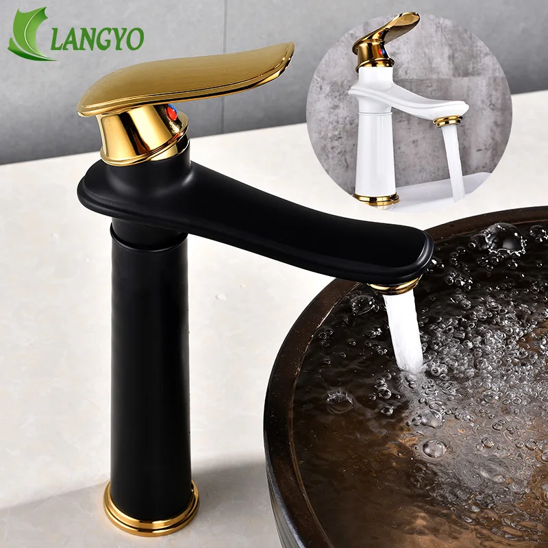becola Bathroom Faucet Brass Basin Sink Solid Black/White With Gold Single Handle Hot&Cold Water Wash Mixer Tap BR-2018A133
becola Bathroom Faucet Brass Basin Sink Solid Black/White With Gold Single Handle Hot&Cold Water Wash Mixer Tap BR-2018A133