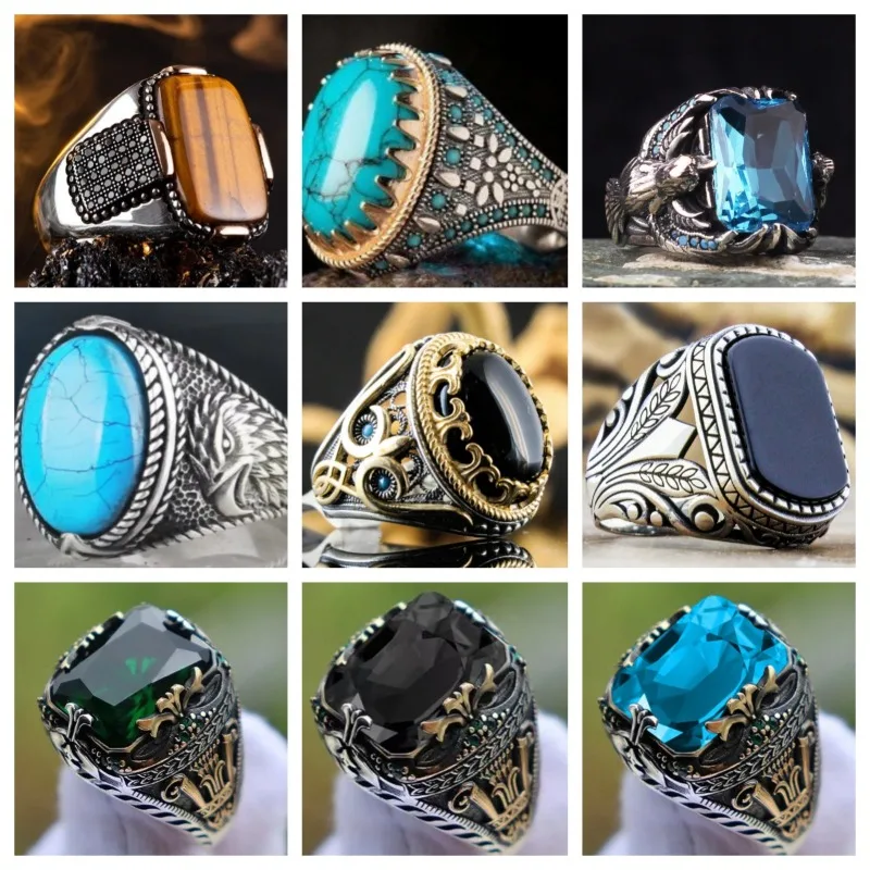 New Men's Ring Inset with Artificial Zircon Personality Retro Overbearing Attend Banquet Party Casual
New Men's Ring Inset with Artificial Zircon Personality Retro Overbearing Attend Banquet Party Casual