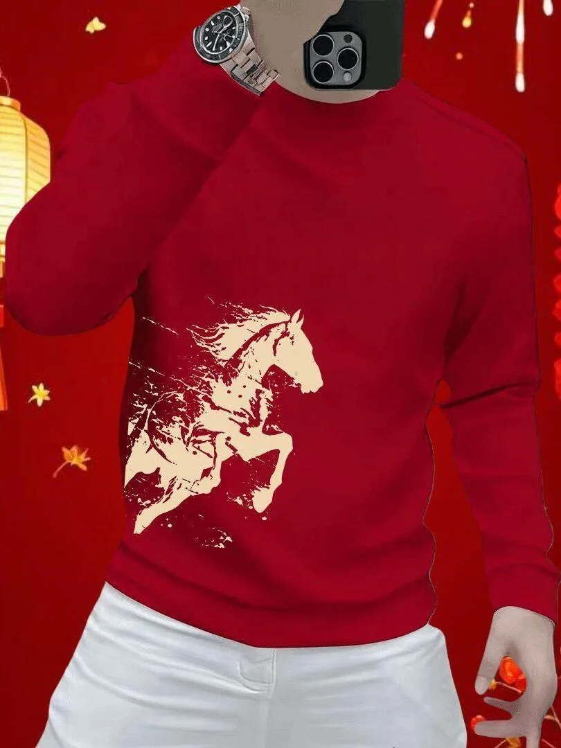 Новинка 2026: Мужской свитшот премиум-класса с узорным принтом, красный, с длинным рукавом, легкий, роскошный, базовый слой
Новинка 2026: Мужской свитшот премиум-класса с узорным принтом, красный, с длинным рукавом, легкий, роскошный, базовый слой