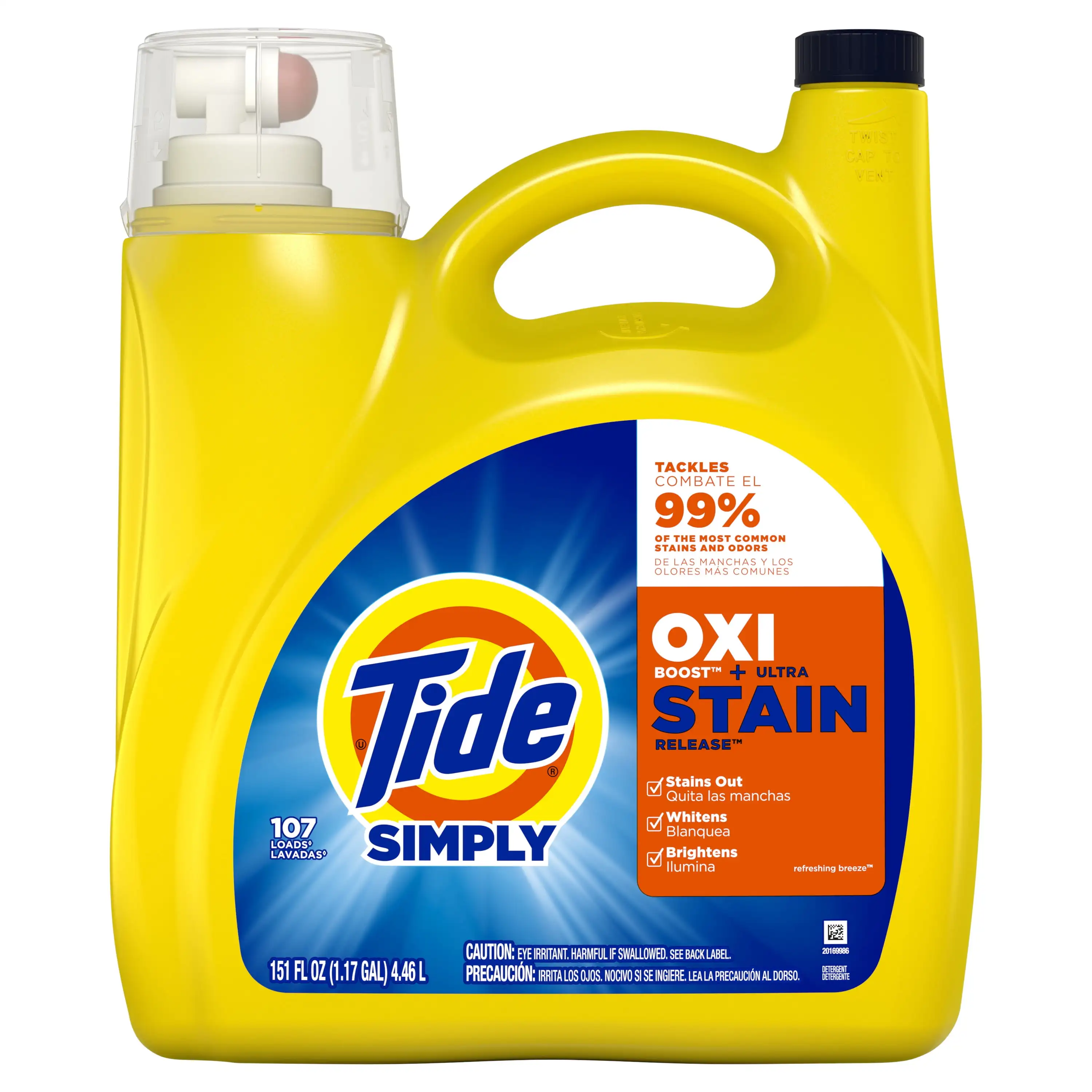 Просто Oxi Boost + Ultra Stain Release, освежающий бриз, 107, нагрузка, 151 фунтов унции
Просто Oxi Boost + Ultra Stain Release, освежающий бриз, 107, нагрузка, 151 фунтов унции
