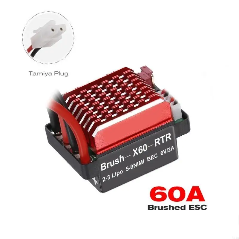 54DA Durable Electronic Speed Controller 60A for RC Vehicles 1:10 Scale Climbing
54DA Durable Electronic Speed Controller 60A for RC Vehicles 1:10 Scale Climbing