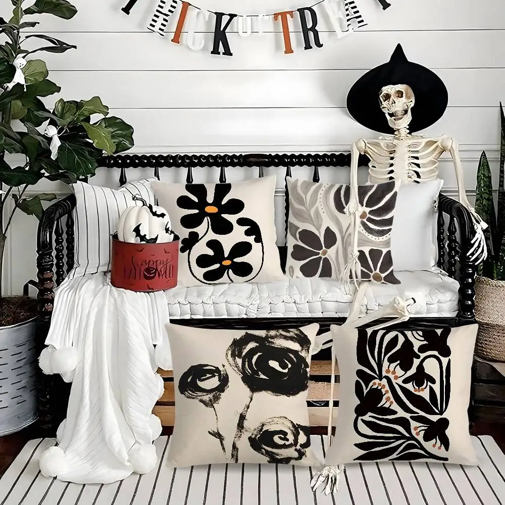 Classic Modern Black Flowers Pillow Case Soft Plush Fabric Double Sided Print Decorative Home Living Room Gift Cushion Cover
Classic Modern Black Flowers Pillow Case Soft Plush Fabric Double Sided Print Decorative Home Living Room Gift Cushion Cover