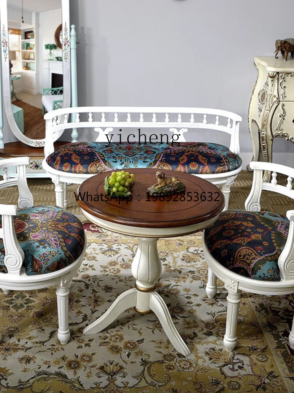 V5.19 Solid Wood Small Coffee Table Painted Corner Table Living Room Sofa Side Table Vintage Furniture
V5.19 Solid Wood Small Coffee Table Painted Corner Table Living Room Sofa Side Table Vintage Furniture