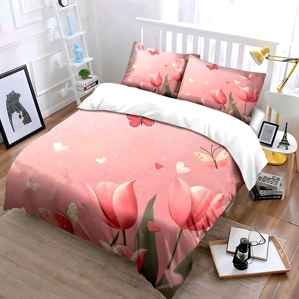 Romantic Floral Set for Decoration Exquisite three-piece bedding set gift for kids and adults
Romantic Floral Set for Decoration Exquisite three-piece bedding set gift for kids and adults