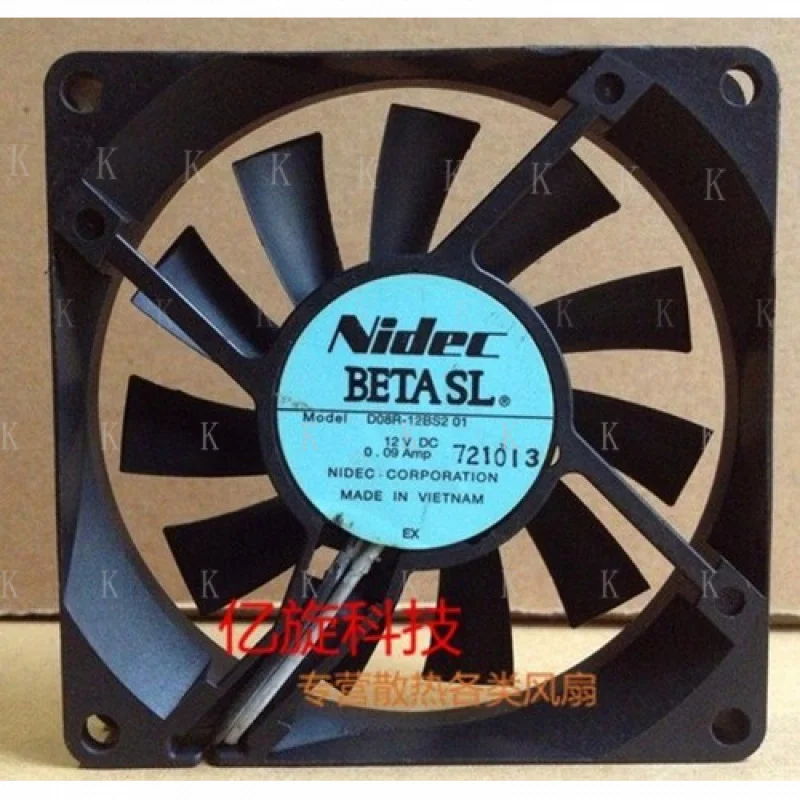 C for NIDEC 8015 12V 0.09A d08r-12bs2 01 for refrigerator cooling fan
C for NIDEC 8015 12V 0.09A d08r-12bs2 01 for refrigerator cooling fan