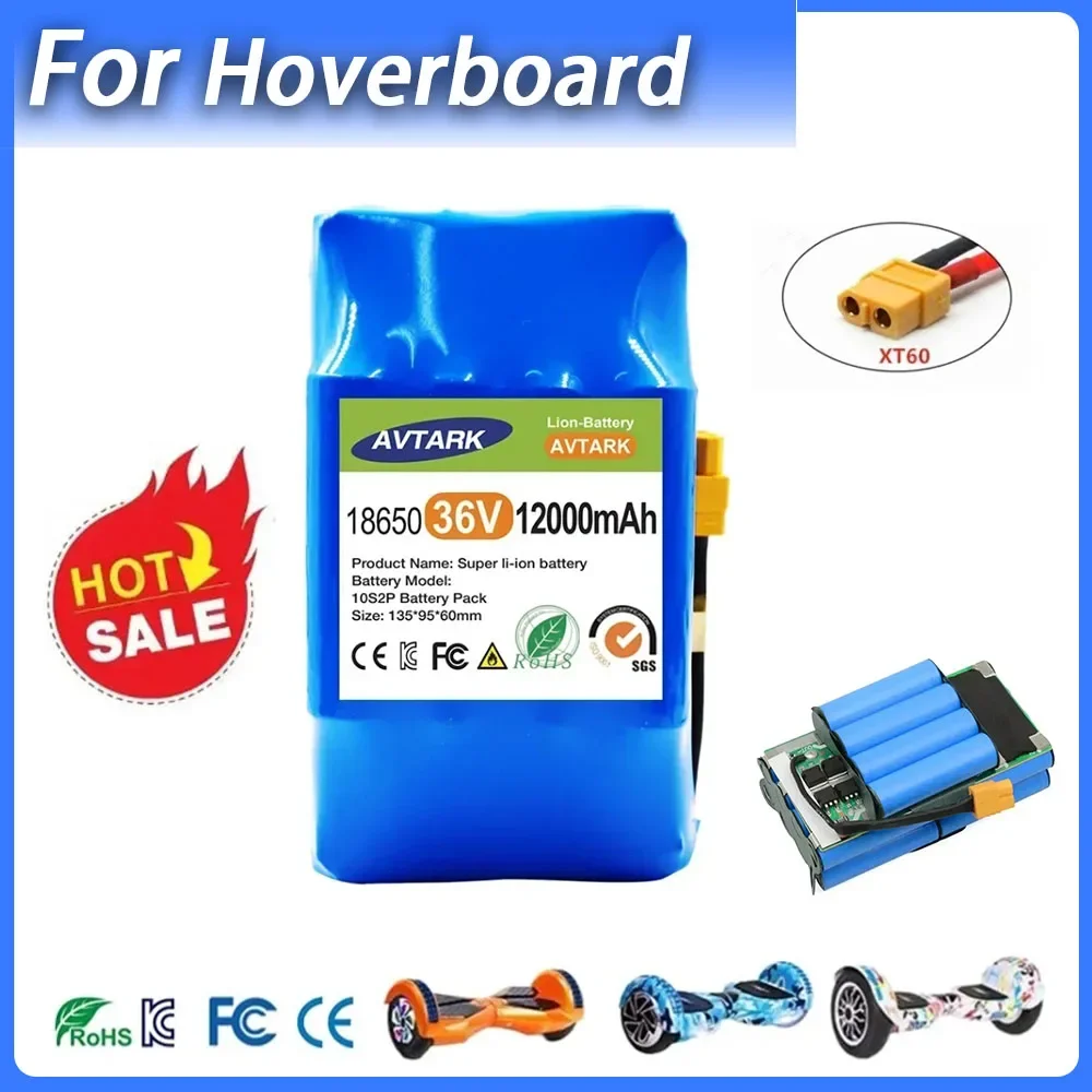 12Ah 12000mAh Rechargeable Lithium Ion Battery 36V Battery Pack 4.4/7/for Electric Self Balancing Scooter HoverBoard Unicycle
12Ah 12000mAh Rechargeable Lithium Ion Battery 36V Battery Pack 4.4/7/for Electric Self Balancing Scooter HoverBoard Unicycle