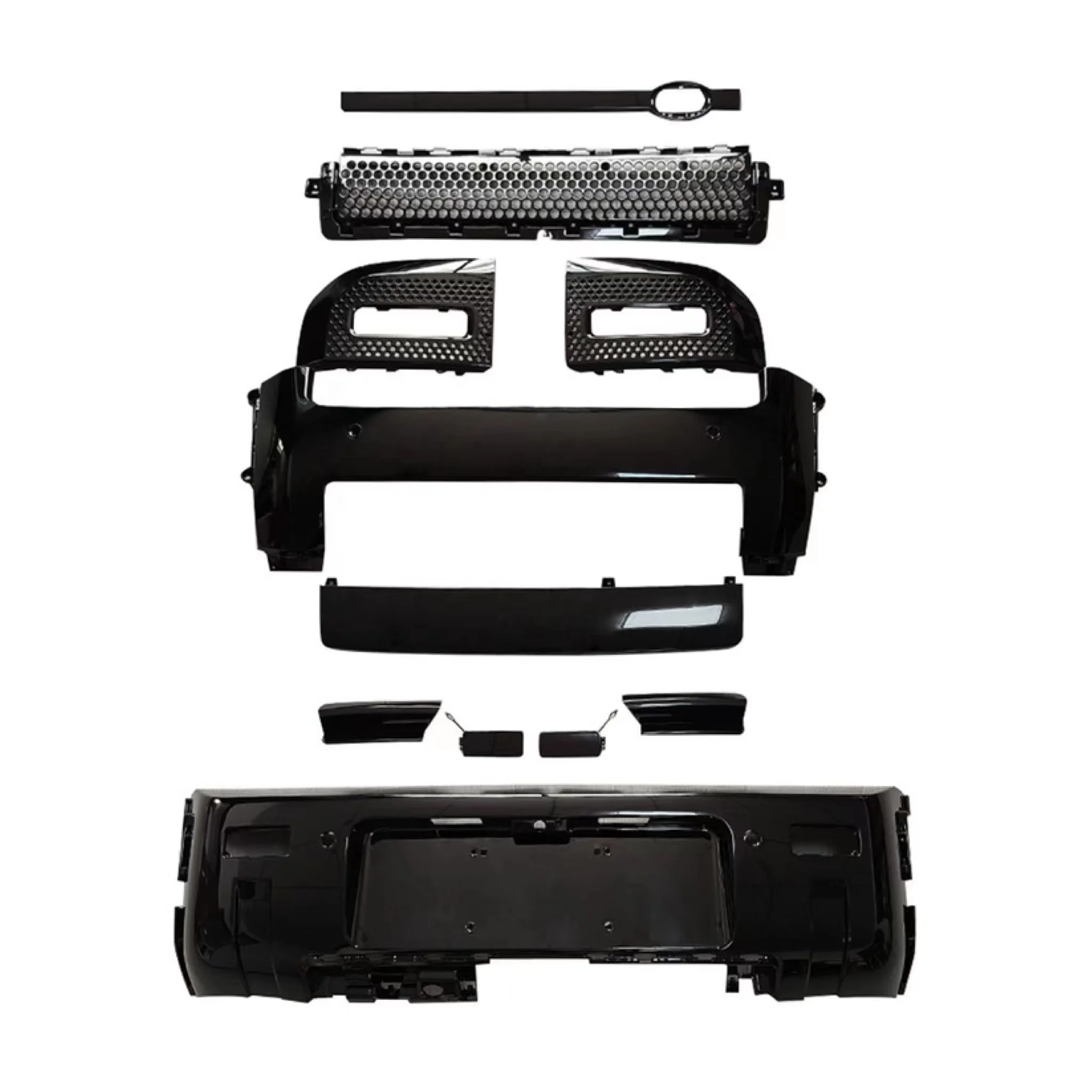 Reli3, все глянцевые черные накладки на передний и задний бампер, комплект обвеса для Land Rover Defender 110 90 2020 2023
Reli3, все глянцевые черные накладки на передний и задний бампер, комплект обвеса для Land Rover Defender 110 90 2020 2023