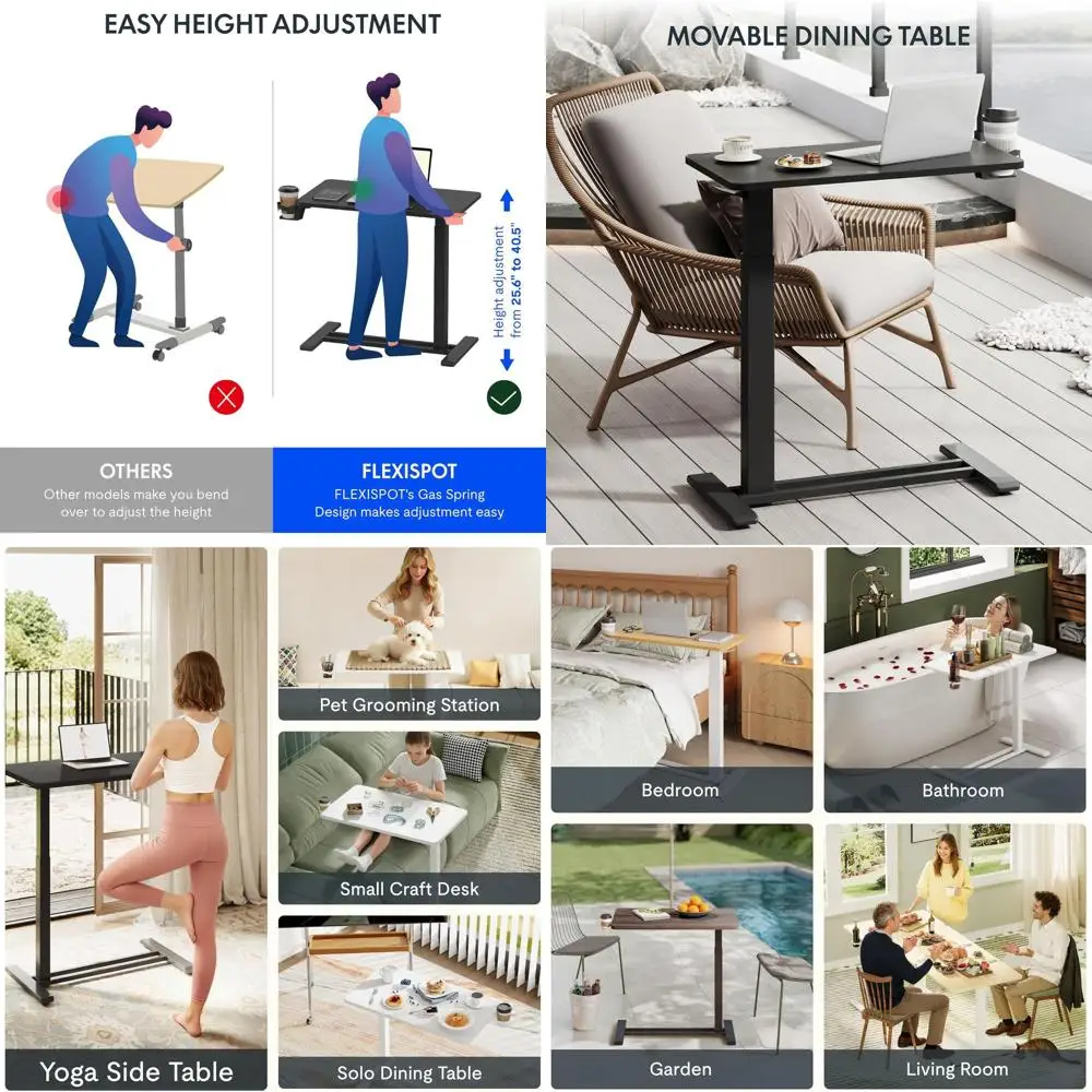 Регулируемый стол для ноутбука на колесиках, стол с надписью для больниц и домашнего использования, 27,6x15,7 черный
Регулируемый стол для ноутбука на колесиках, стол с надписью для больниц и домашнего использования, 27,6x15,7 черный