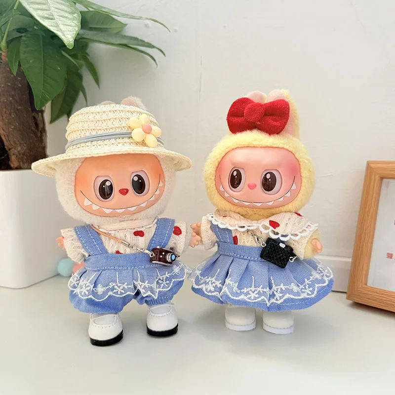 For 1st/2nd/3rd Gen Labubu Keychain Sweetheart Lace Suspender Skirt Matching Outfit Set Vinyl Doll Couple Clothes
For 1st/2nd/3rd Gen Labubu Keychain Sweetheart Lace Suspender Skirt Matching Outfit Set Vinyl Doll Couple Clothes