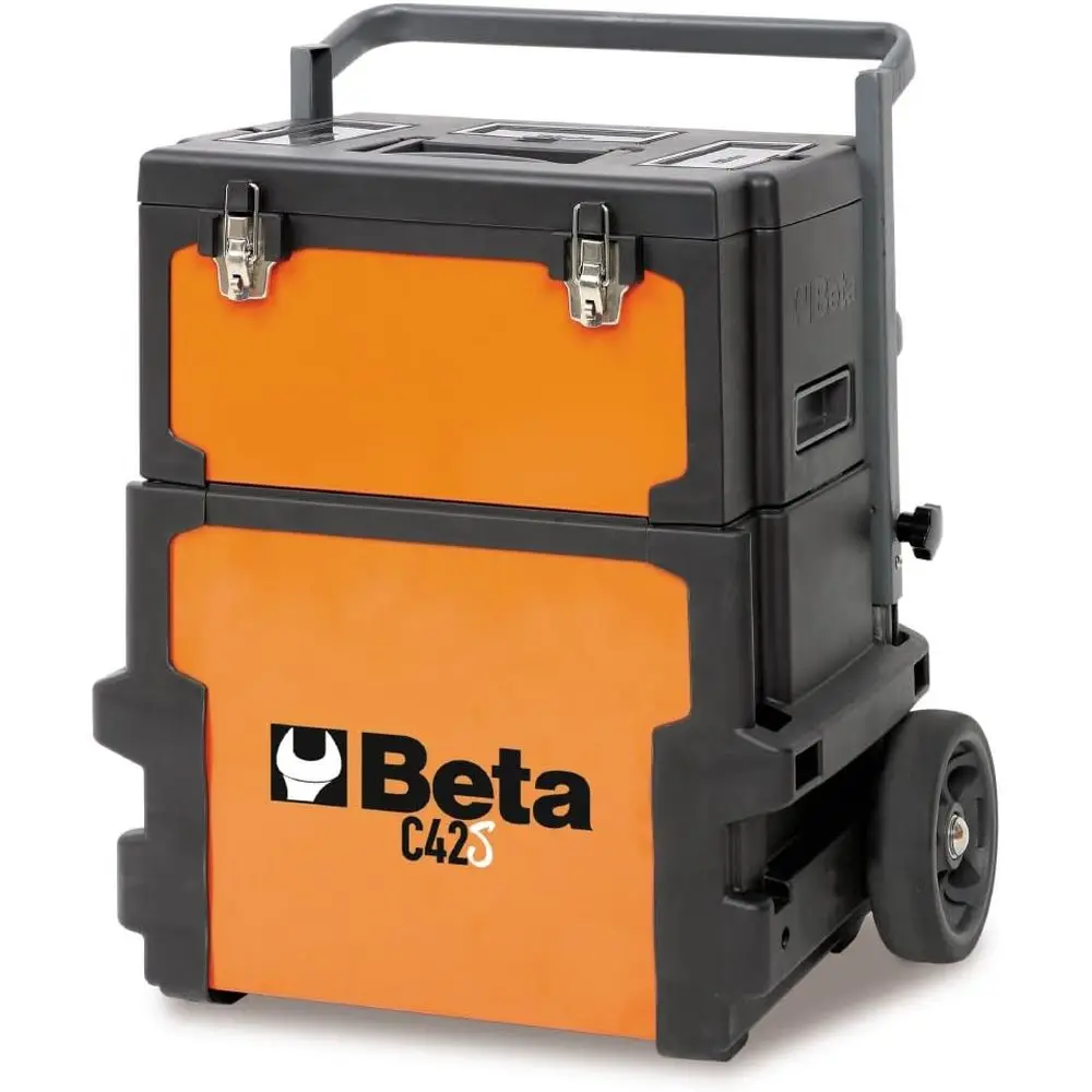 Rolling Metal Tool Box Trolley with Detachable Box and Telescoping Handle
Rolling Metal Tool Box Trolley with Detachable Box and Telescoping Handle