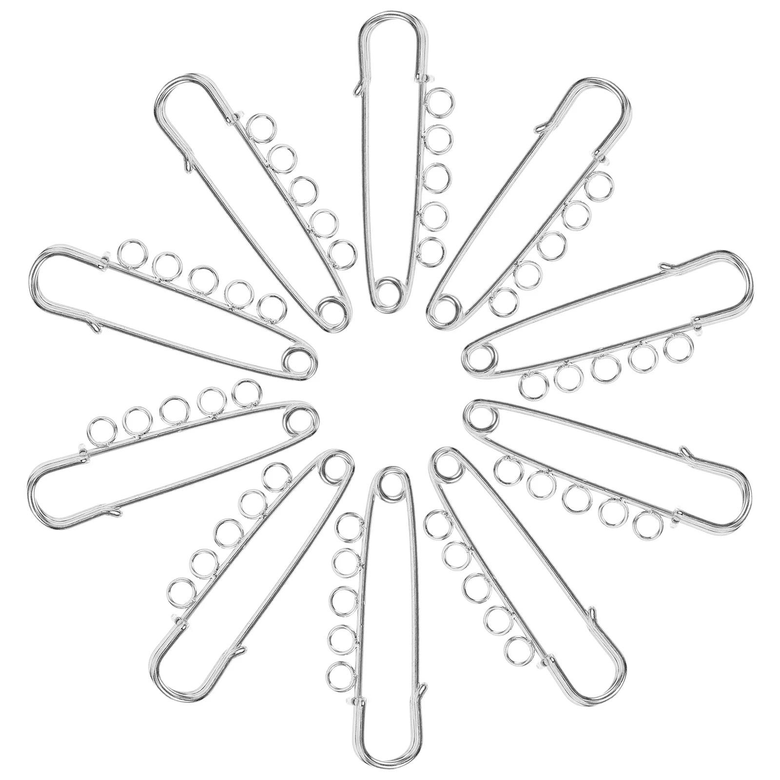 10pcs Metal Brooch Pins 5 Holes Safety Clips White K Long 5cm DIY Craft Accessories Blanket Jewelry Making Decorative
10pcs Metal Brooch Pins 5 Holes Safety Clips White K Long 5cm DIY Craft Accessories Blanket Jewelry Making Decorative