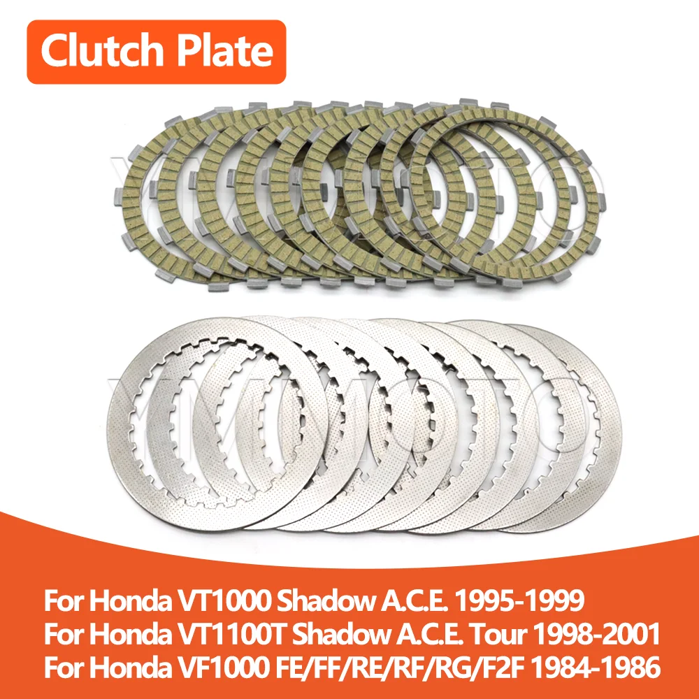 Motorcycle Clutch Plate Friction Steel Disc Kit For Honda VT1100 Shadow/Sabre/Aero/Spirit 1995-2007 VF1000 1984-1986
Motorcycle Clutch Plate Friction Steel Disc Kit For Honda VT1100 Shadow/Sabre/Aero/Spirit 1995-2007 VF1000 1984-1986