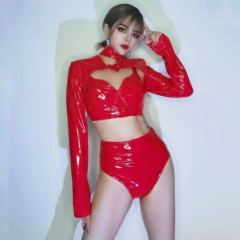 Женский танцор Team DJ Jazz Modern Dance Outfit Красный Фиолетовый Синий Эластичный бюстгальтер из лакированной кожи Шорты Топы Комплект из 3 предметов Сексуальный костюм
Женский танцор Team DJ Jazz Modern Dance Outfit Красный Фиолетовый Синий Эластичный бюстгальтер из лакированной кожи Шорты Топы Комплект из 3 предметов Сексуальный костюм