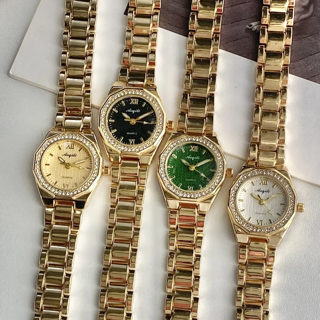 Brand Round Gold Quartz Watch for Women Steel Strap Simple Gift Ladies Wristwatch Dropshipping Clock Watches Relojes Para Mujer
Brand Round Gold Quartz Watch for Women Steel Strap Simple Gift Ladies Wristwatch Dropshipping Clock Watches Relojes Para Mujer