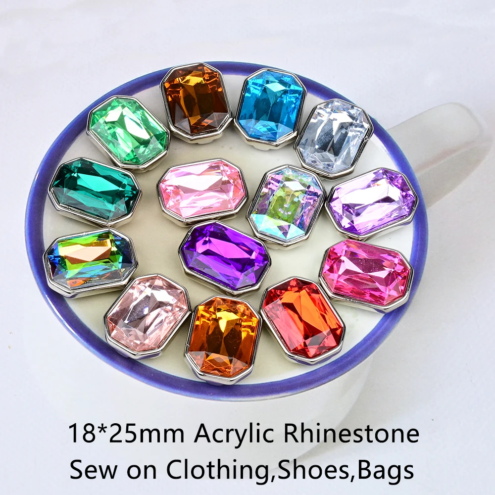 10Pcs 18*25mm Acrylic Strass Rectangle Shape Sewing Stones Flatback Sew on Rhinestones for Garment Clothes Bags Shoes
10Pcs 18*25mm Acrylic Strass Rectangle Shape Sewing Stones Flatback Sew on Rhinestones for Garment Clothes Bags Shoes