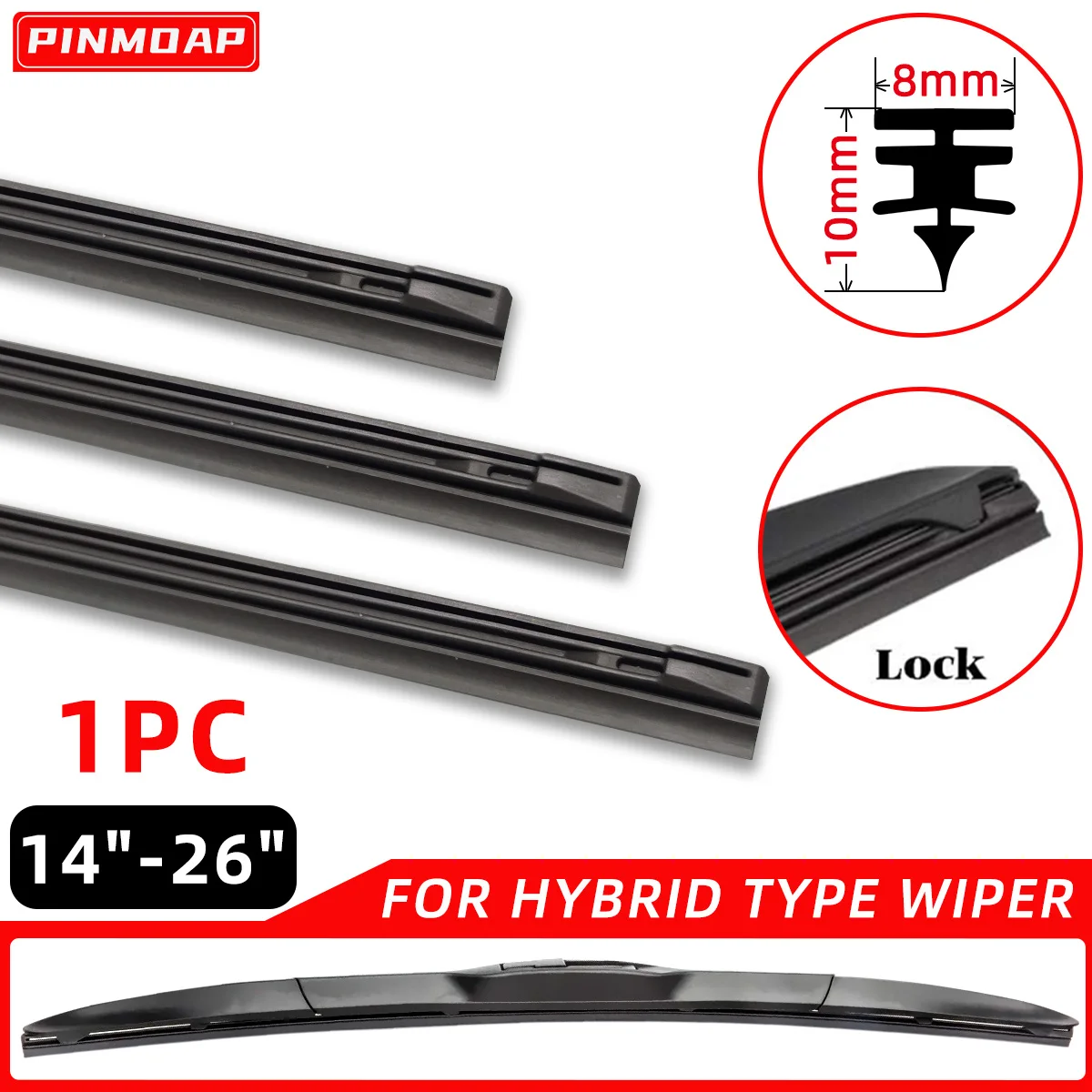 PINMOAP Natural Rubber Strip Is Suitable For 3-Section Wipers With 14"16"17"18"19"20"21"22"24"26" Filling Strips For Car Wipers
PINMOAP Natural Rubber Strip Is Suitable For 3-Section Wipers With 14"16"17"18"19"20"21"22"24"26" Filling Strips For Car Wipers