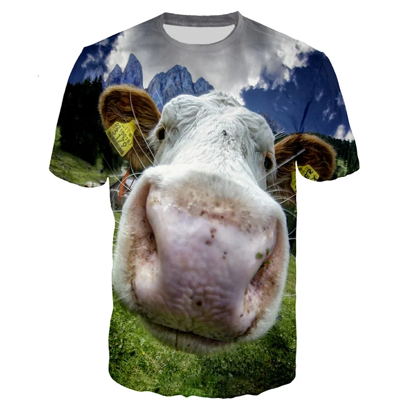 Funny Kids T-shirts 3D Printing Cows Grassland T Shirt for Men Summer Casual Kawaii Boys Girls Tops Round Neck Womens Clothing
Funny Kids T-shirts 3D Printing Cows Grassland T Shirt for Men Summer Casual Kawaii Boys Girls Tops Round Neck Womens Clothing