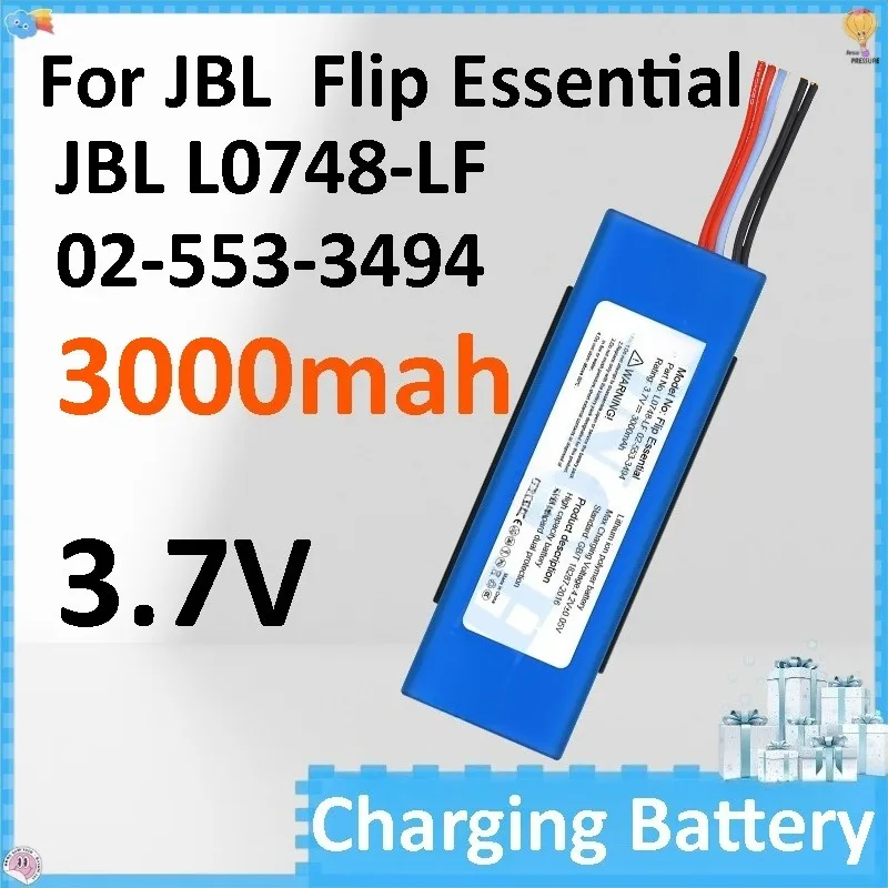 Speaker Battery 3000mAh 3.7V for JBL Essential Stealth Edition 02-553-3494 L0748-LF
Speaker Battery 3000mAh 3.7V for JBL Essential Stealth Edition 02-553-3494 L0748-LF
